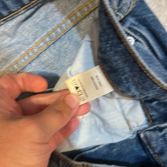 Altar'd State Wide Leg Destroyed Knee Jeans 26 - Picture 3 of 7